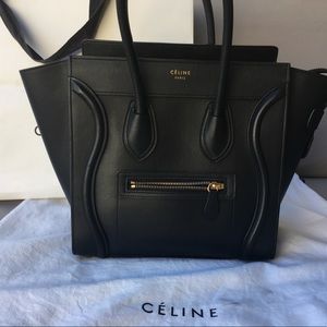 Céline Micro Luggage in Black